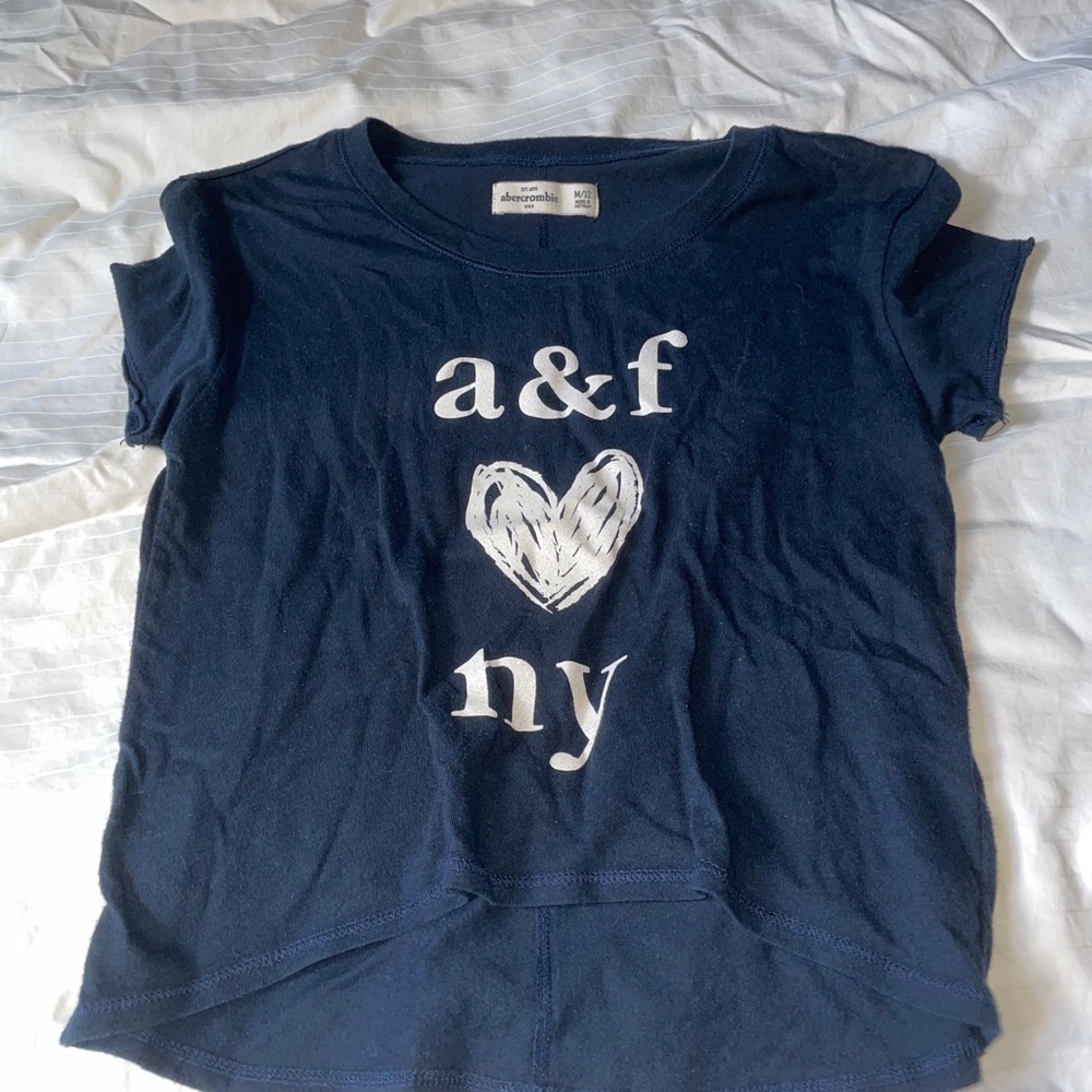 A&F NY Navy blue t